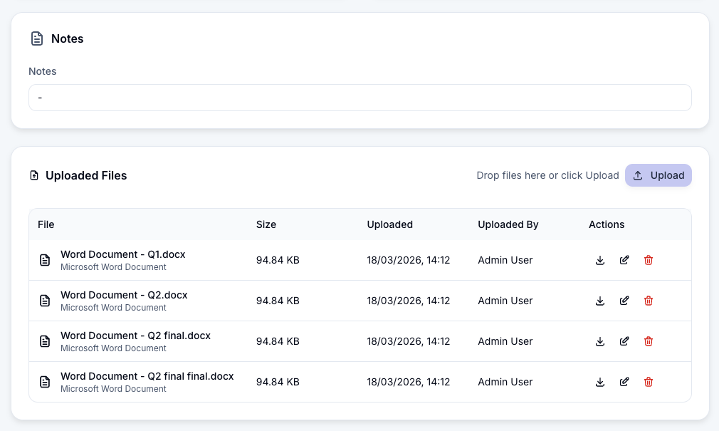 Document storage in ORIVYS